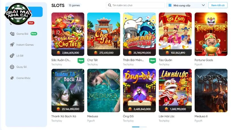 Danh mục trò chơi giải trí